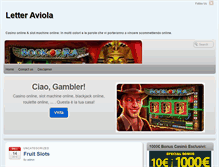 Tablet Screenshot of letteraviola.it